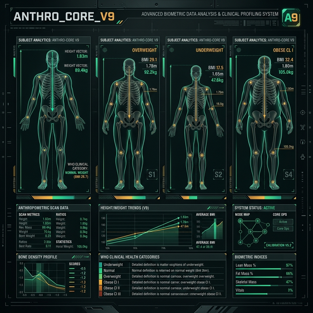 BMI Calculator — technical schematic