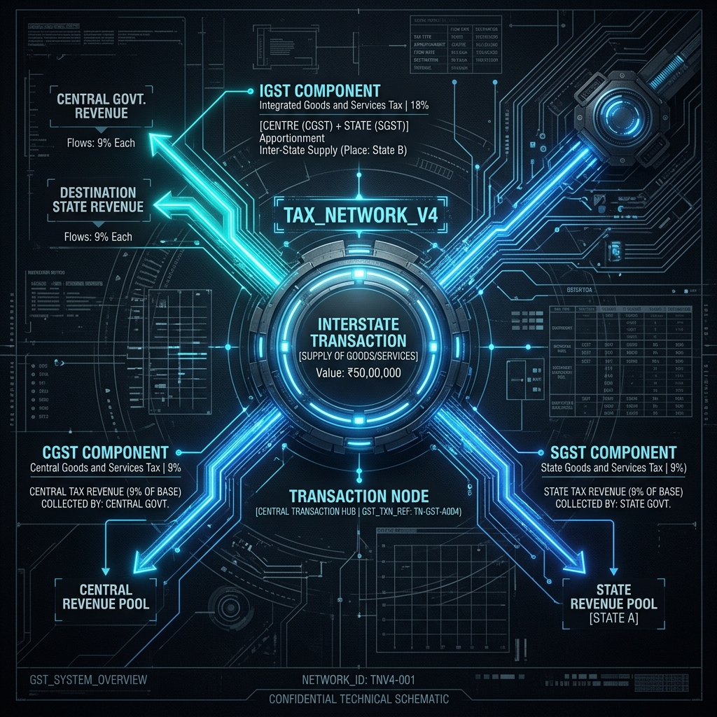 GST Calculator — technical schematic