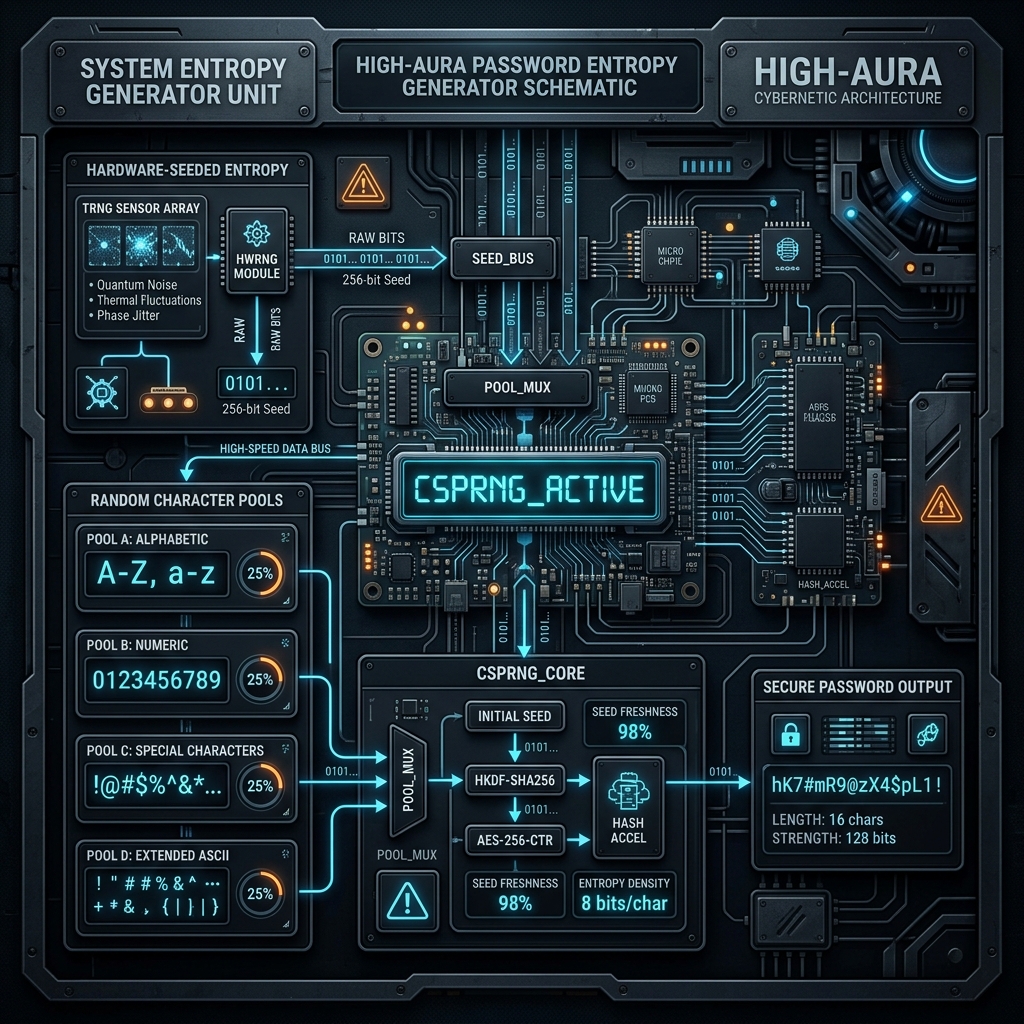 Password Generator & Strength Checker — technical schematic